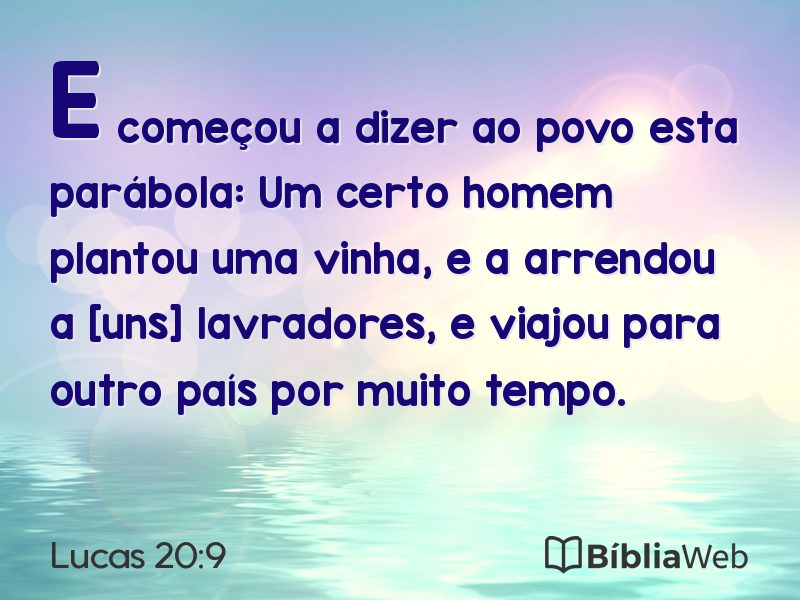Lucas 20:9 em imagem para compartilhar