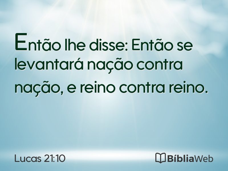 Lucas 21:10 em imagem para compartilhar