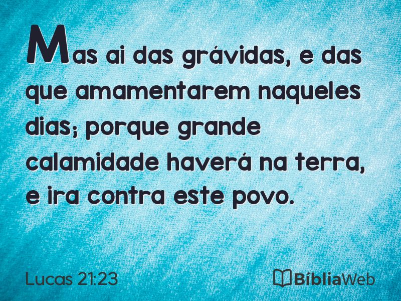 Lucas 21:23 em imagem para compartilhar