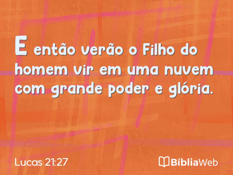 Lucas 21:27 em imagem para compartilhar