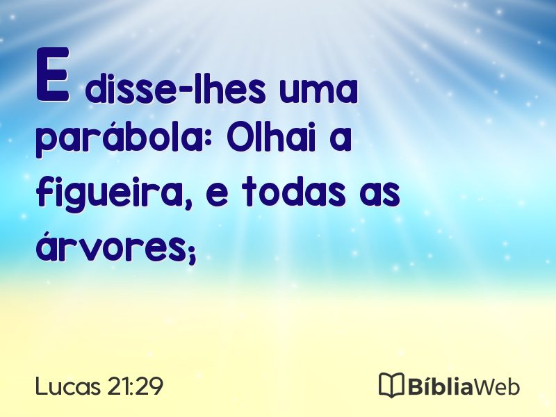 Lucas 21:29 em imagem para compartilhar