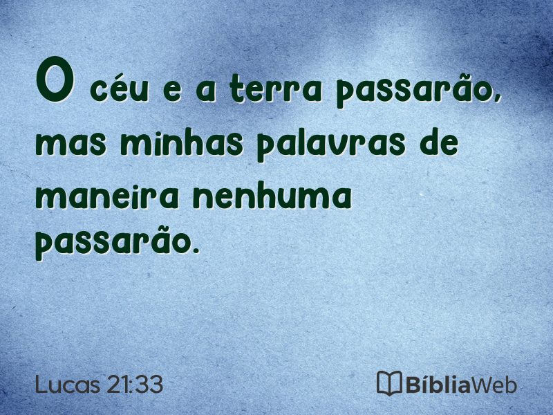 Lucas 21:33 em imagem para compartilhar