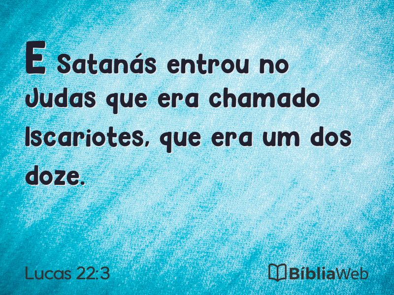 Lucas 22:3 em imagem para compartilhar