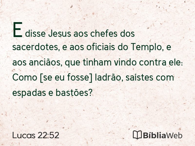 Lucas 22:52 em imagem para compartilhar
