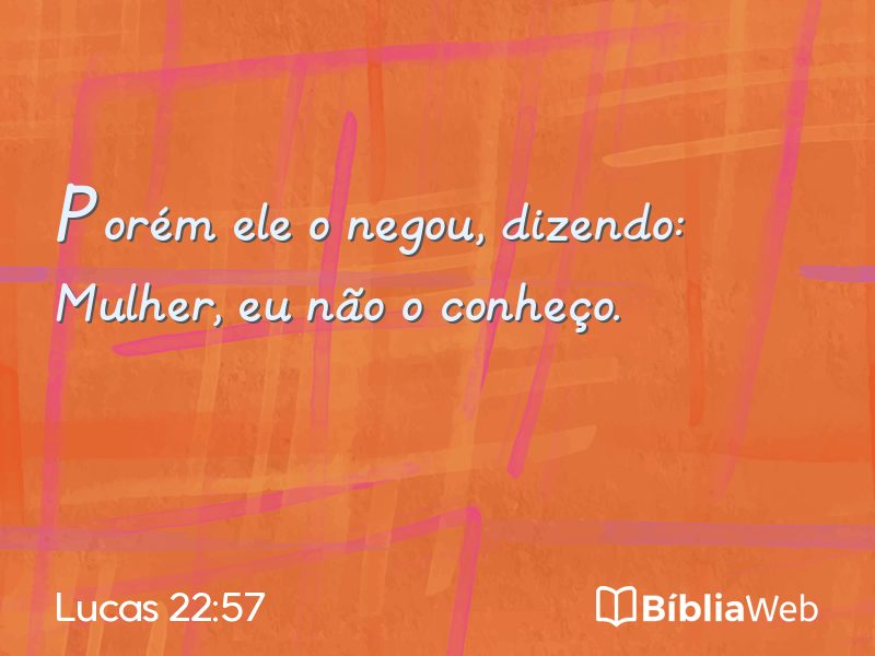 Lucas 22:57 em imagem para compartilhar