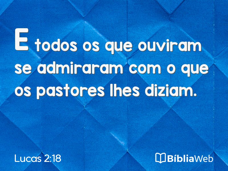Lucas 2:18 em imagem para compartilhar