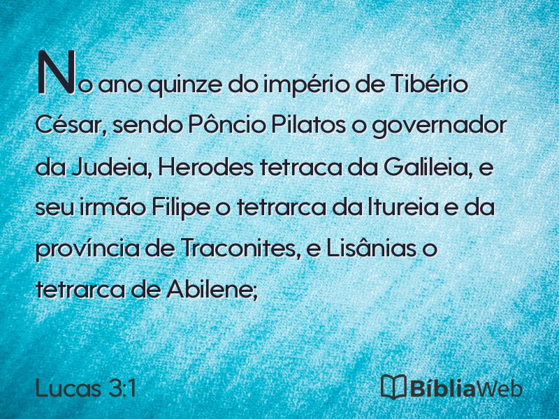 Lucas 3:1 em imagem para compartilhar