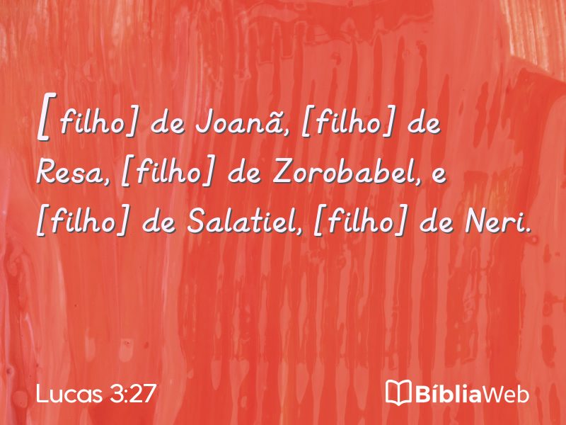 Lucas 3:27 em imagem para compartilhar