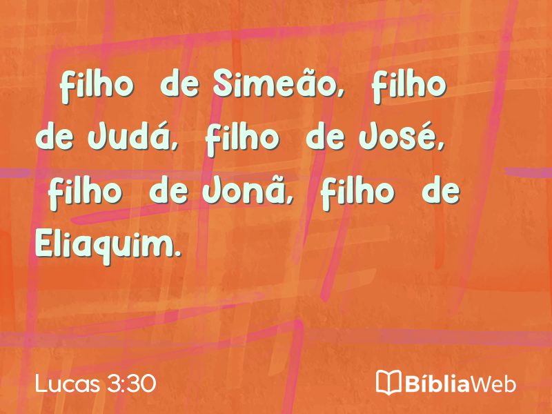 Lucas 3:30 em imagem para compartilhar