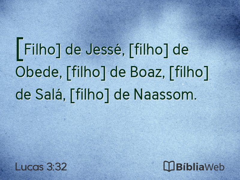 Lucas 3:32 em imagem para compartilhar