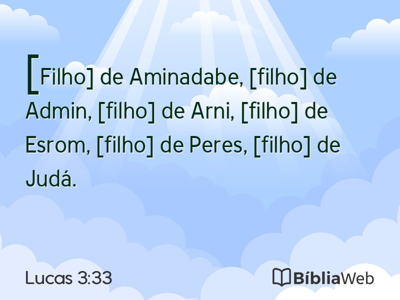Lucas 3:33 em imagem para compartilhar