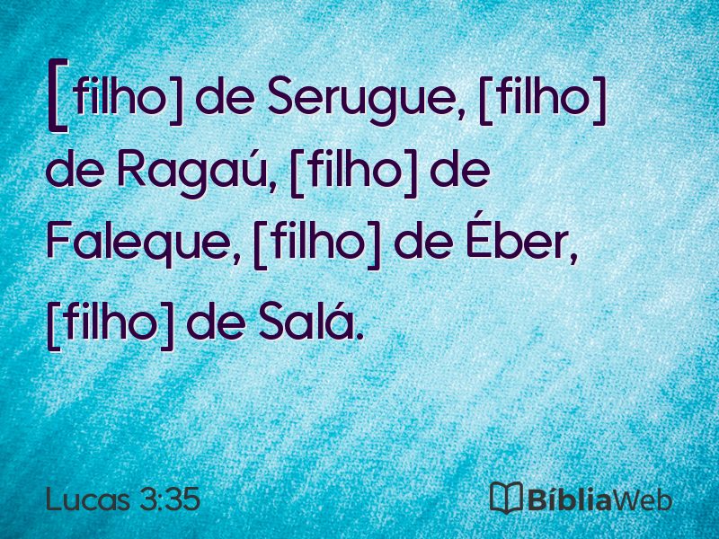 Lucas 3:35 em imagem para compartilhar
