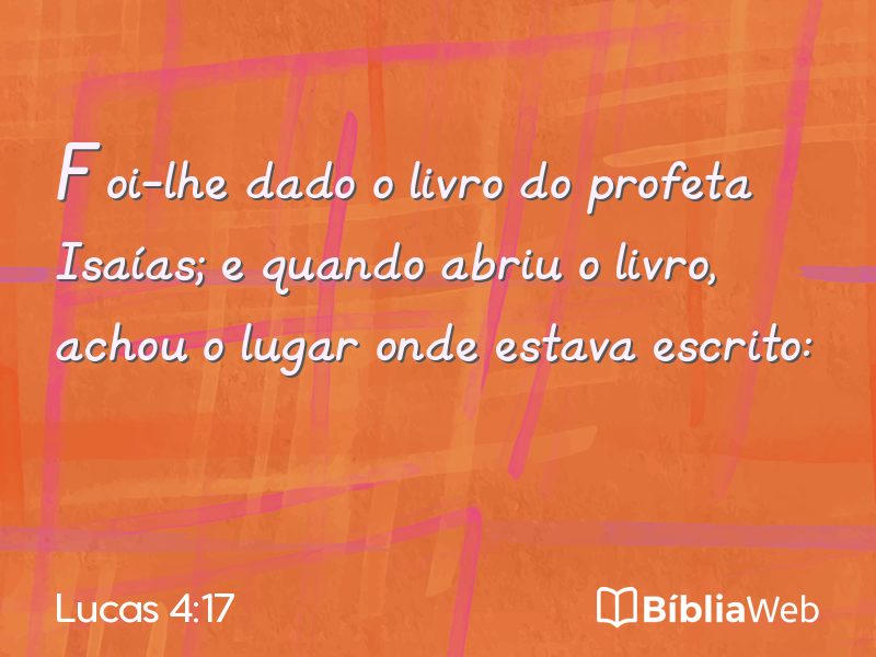 Lucas 4:17 em imagem para compartilhar