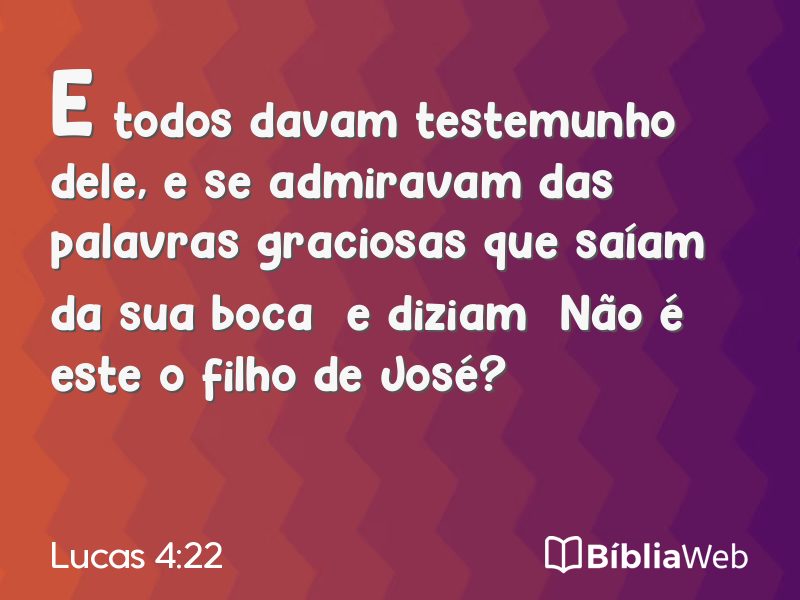 Lucas 4:22 em imagem para compartilhar