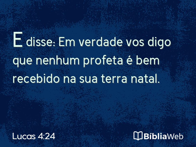 Lucas 4:24 em imagem para compartilhar