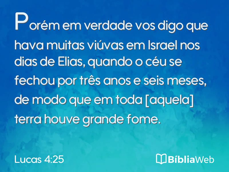 Lucas 4:25 em imagem para compartilhar