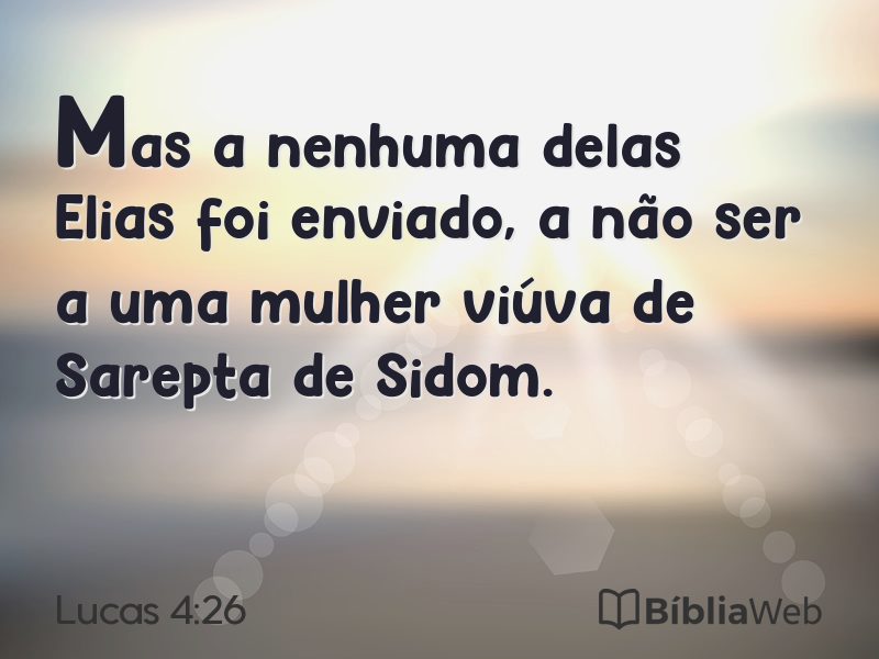 Lucas 4:26 em imagem para compartilhar