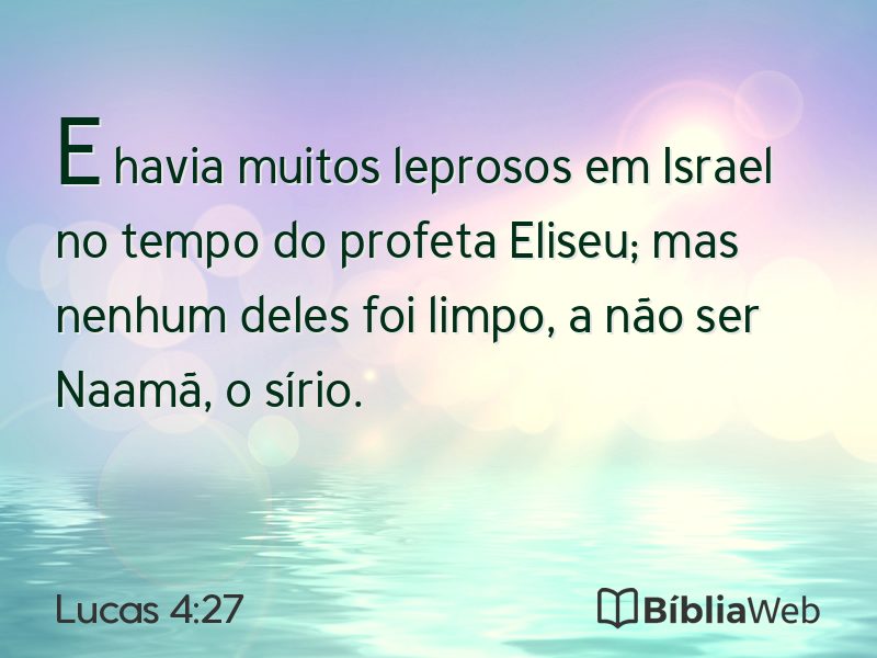 Lucas 4:27 em imagem para compartilhar