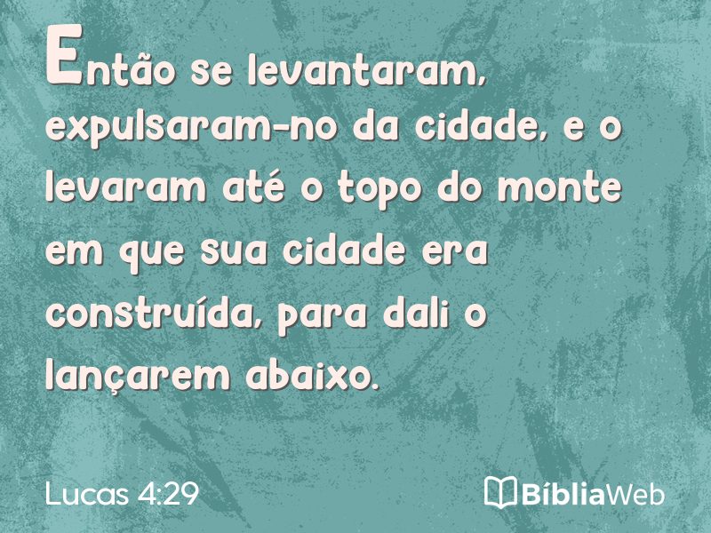 Lucas 4:29 em imagem para compartilhar