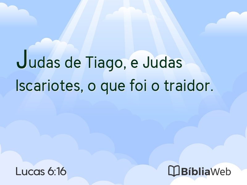 Lucas 6:16 em imagem para compartilhar
