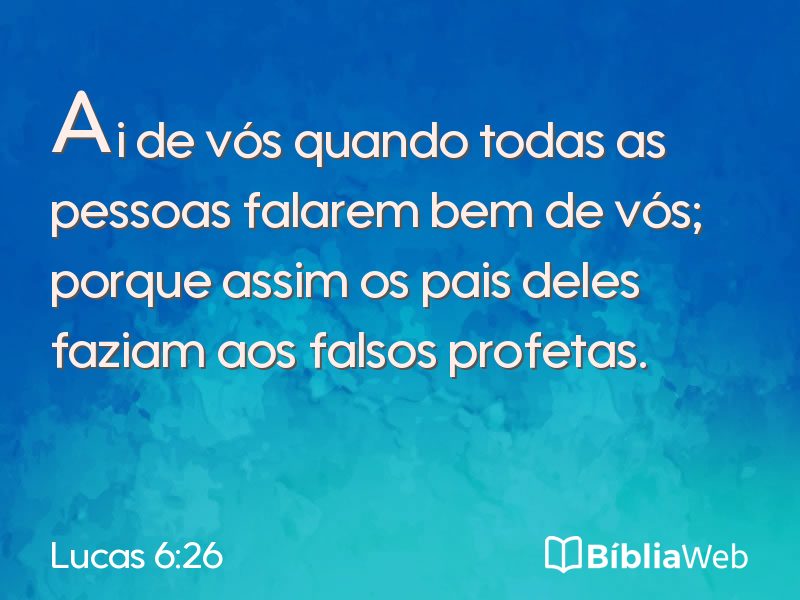 Lucas 6:26 em imagem para compartilhar