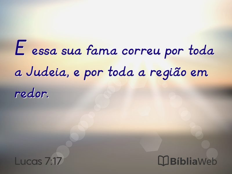 Lucas 7:17 em imagem para compartilhar