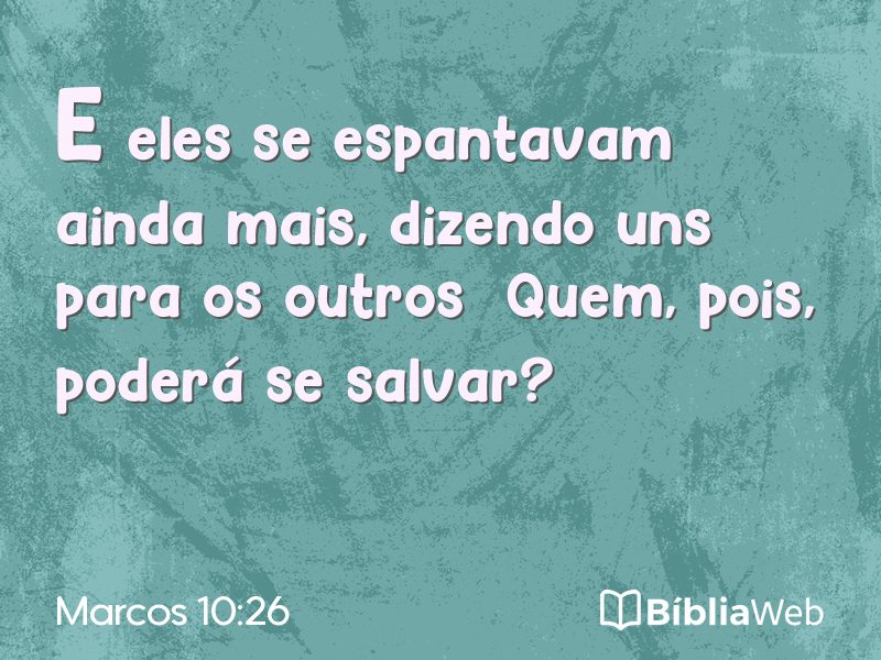 Marcos 10:26 em imagem para compartilhar