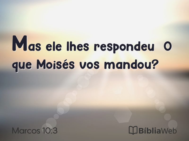 Marcos 10:3 em imagem para compartilhar