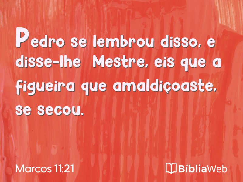 Marcos 11:21 em imagem para compartilhar