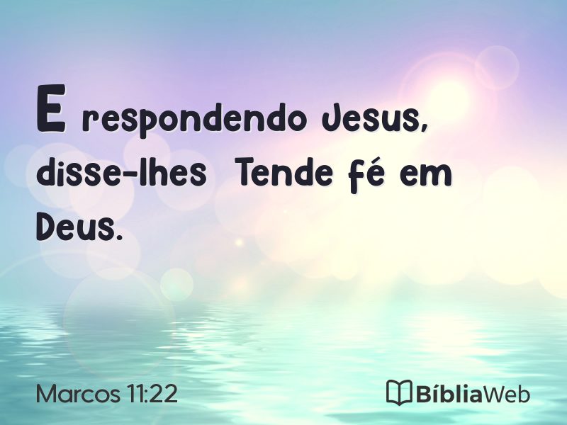 Marcos 11:22 em imagem para compartilhar