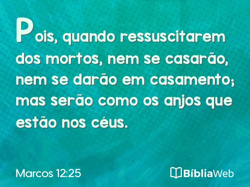 Marcos 12:25 em imagem para compartilhar