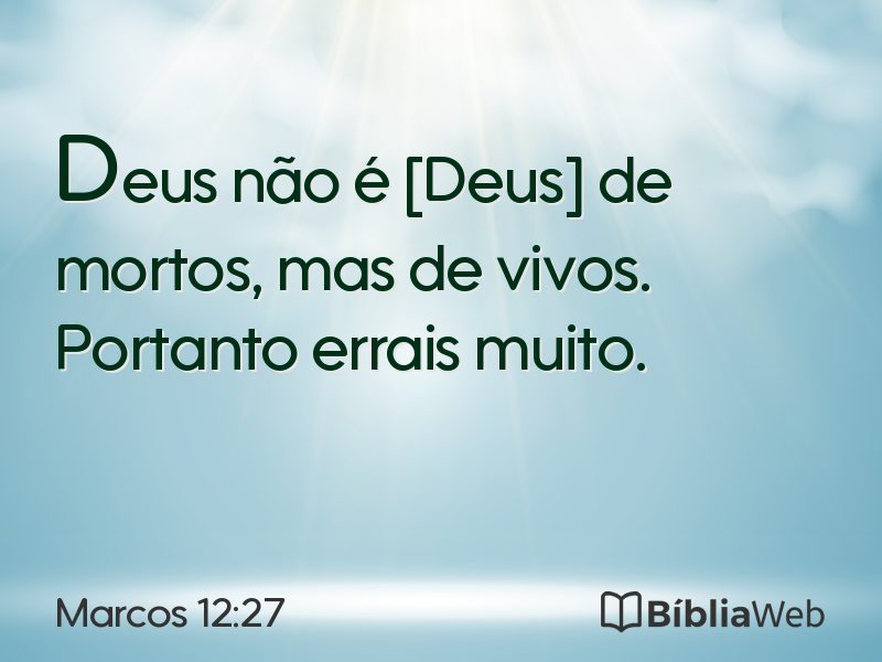 Marcos 12:27 em imagem para compartilhar