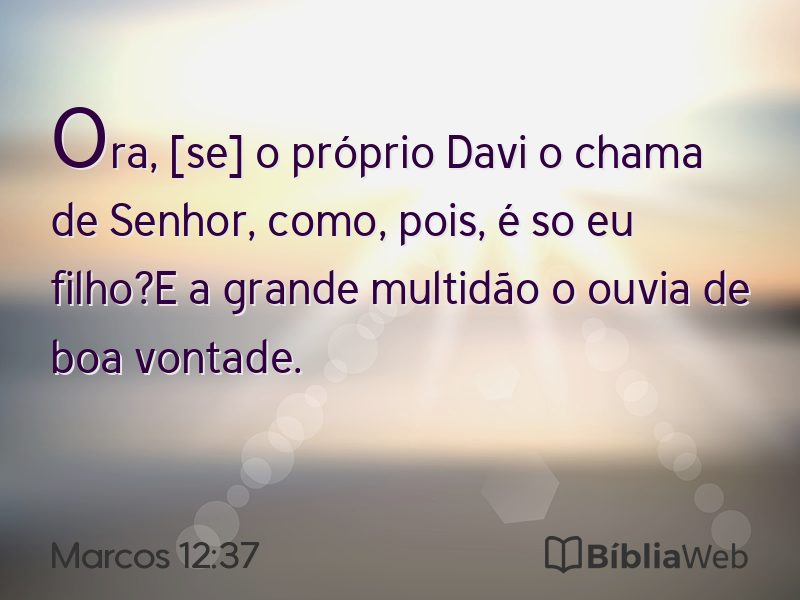 Marcos 12:37 em imagem para compartilhar