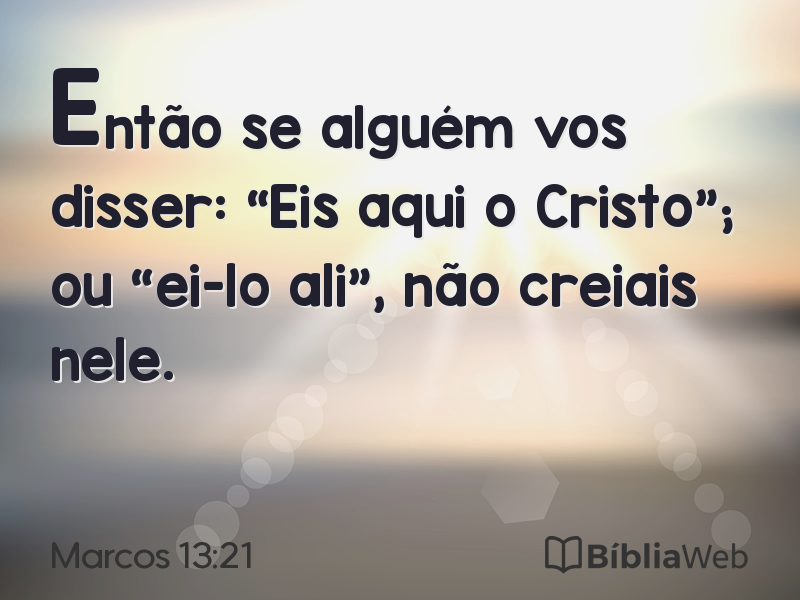 Marcos 13:21 em imagem para compartilhar
