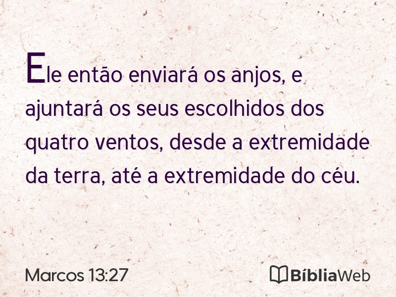 Marcos 13:27 em imagem para compartilhar