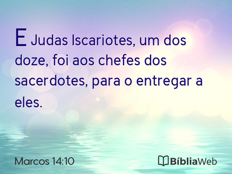 Marcos 14:10 em imagem para compartilhar
