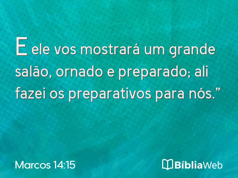 Marcos 14:15 em imagem para compartilhar