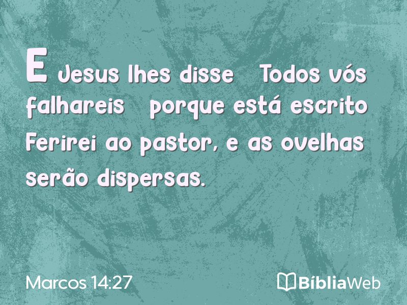 Marcos 14:27 em imagem para compartilhar