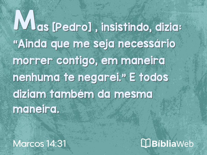 Marcos 14:31 em imagem para compartilhar