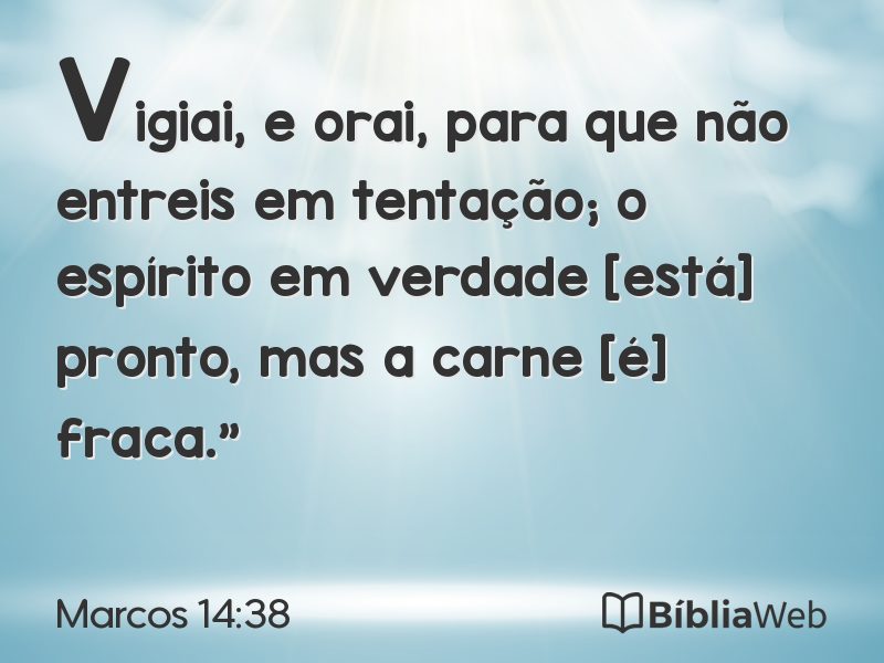 Marcos 14:38 em imagem para compartilhar