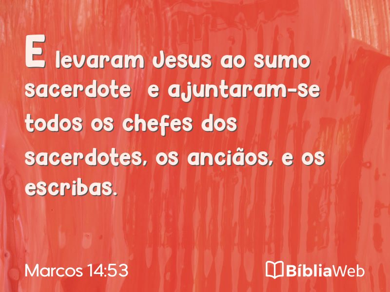 Marcos 14:53 em imagem para compartilhar