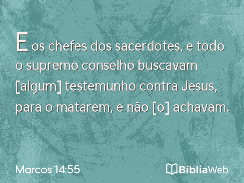Marcos 14:55 em imagem para compartilhar
