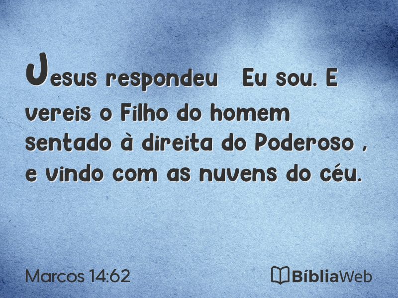 Marcos 14:62 em imagem para compartilhar