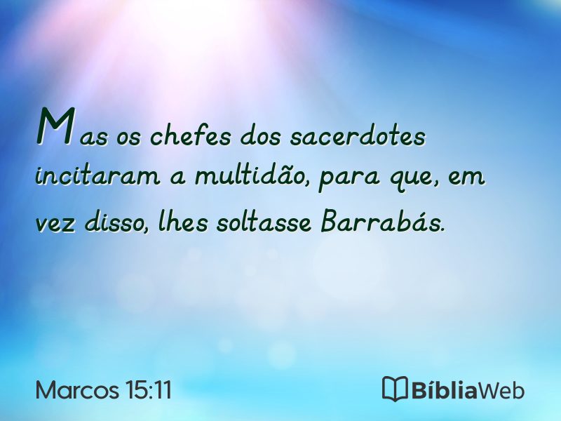 Marcos 15:11 em imagem para compartilhar