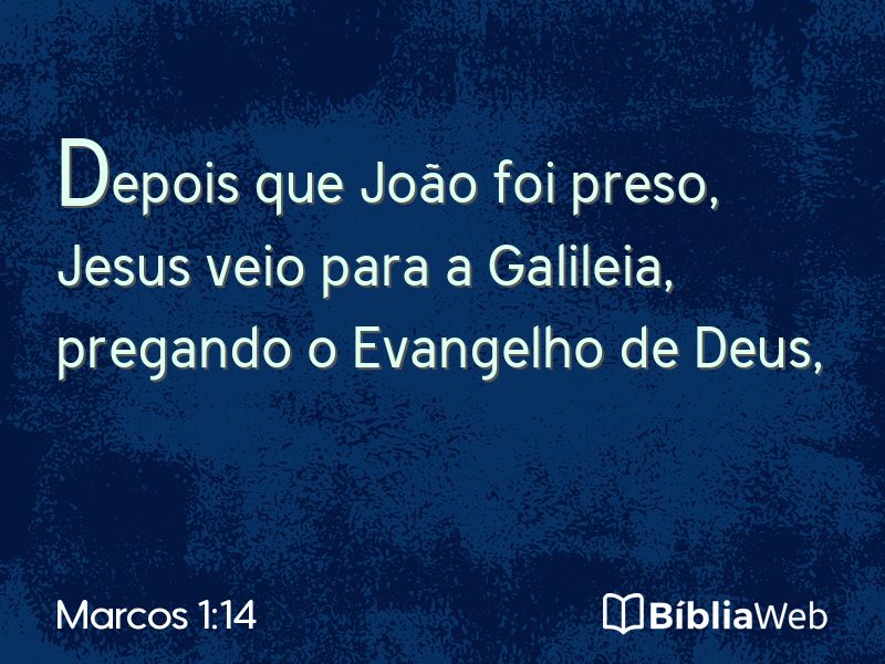Marcos 1:14 em imagem para compartilhar