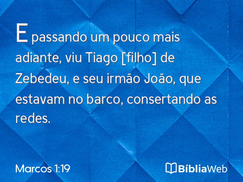 Marcos 1:19 em imagem para compartilhar