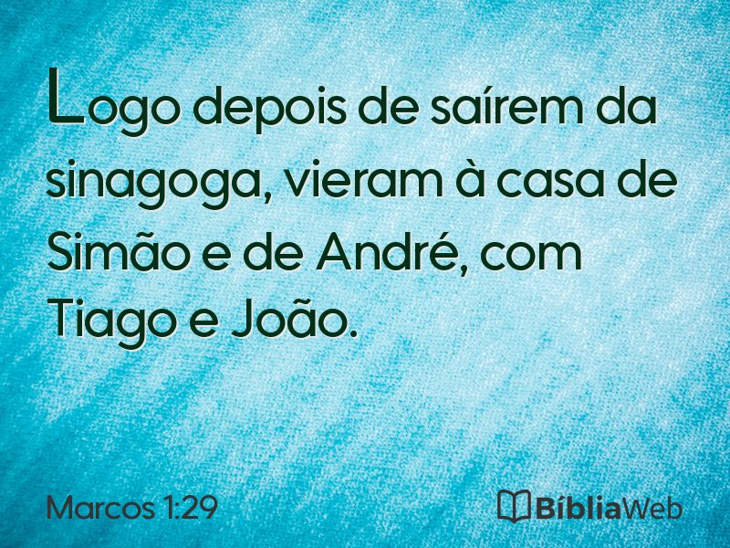 Marcos 1:29 em imagem para compartilhar