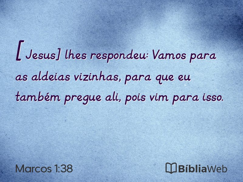 Marcos 1:38 em imagem para compartilhar