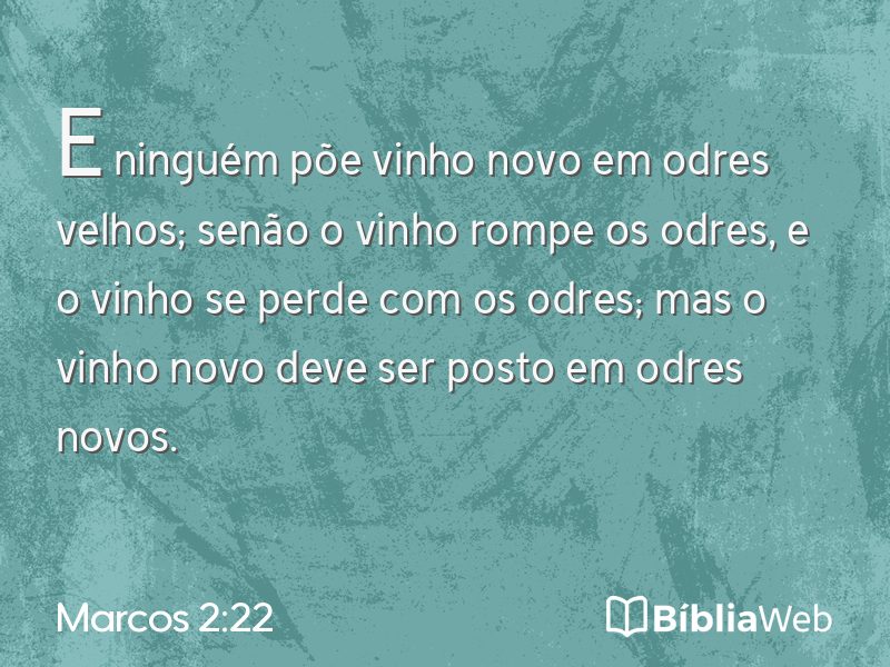 Marcos 2:22 em imagem para compartilhar