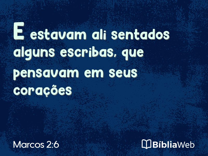 Marcos 2:6 em imagem para compartilhar
